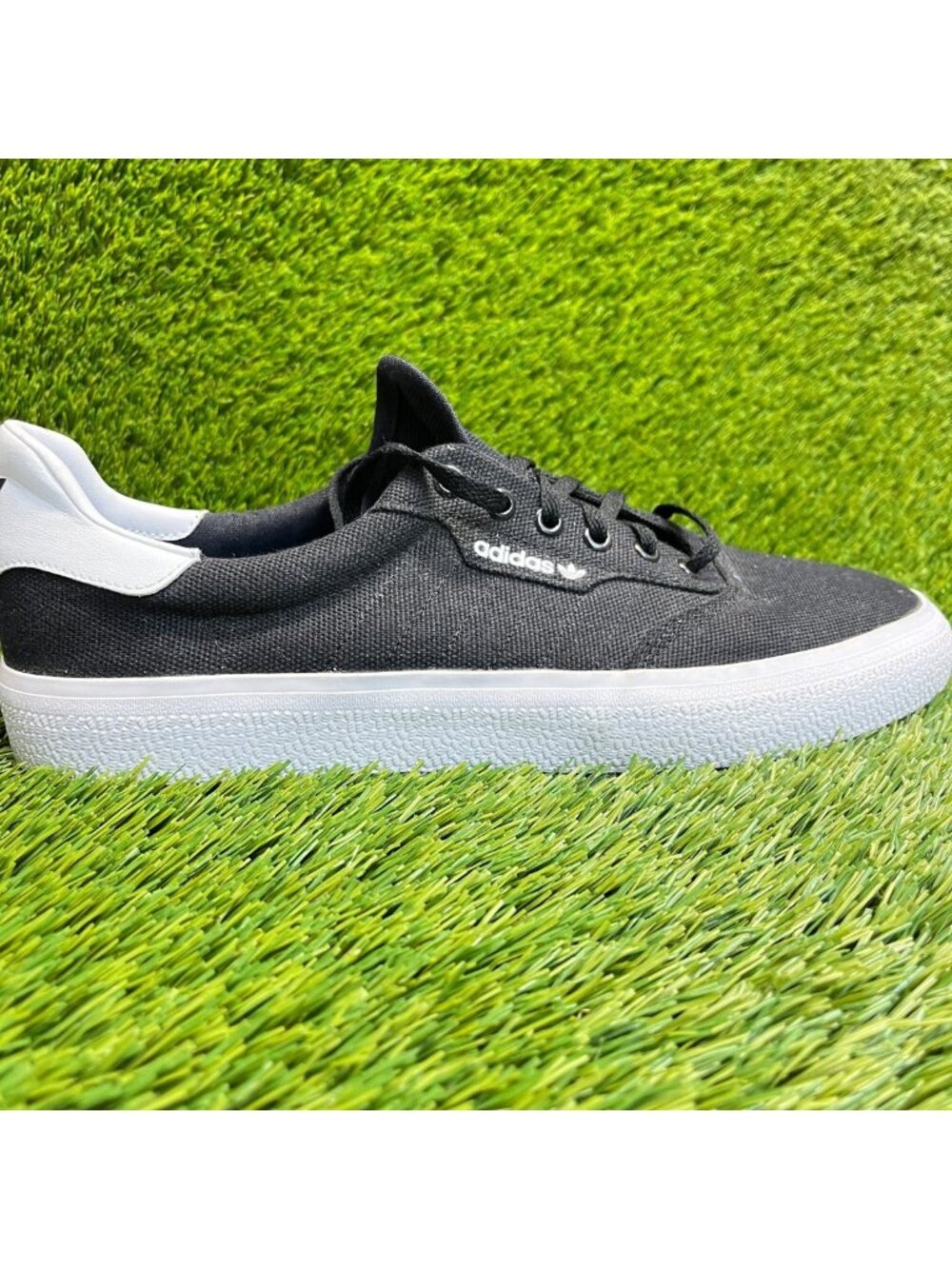 Adidas 3MC Vulc Mens Size 12 Core Black White Athletic Skateboard Shoes Sneakers
